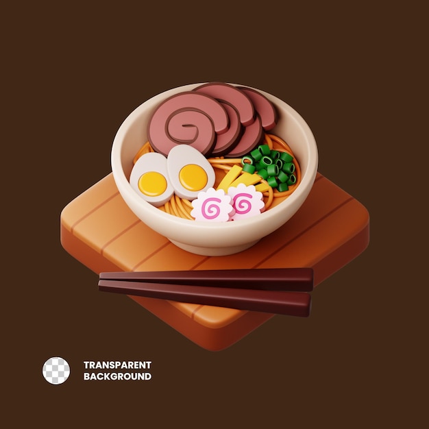 Ramen de ícones 3D