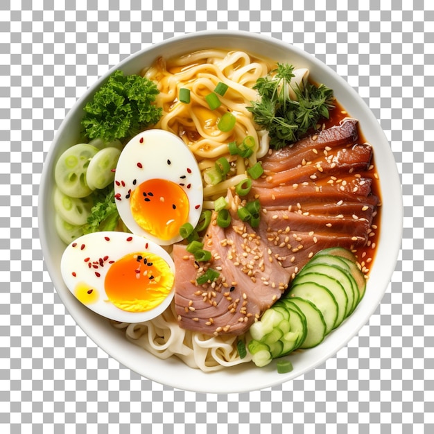 PSD ramen em fundo transparente