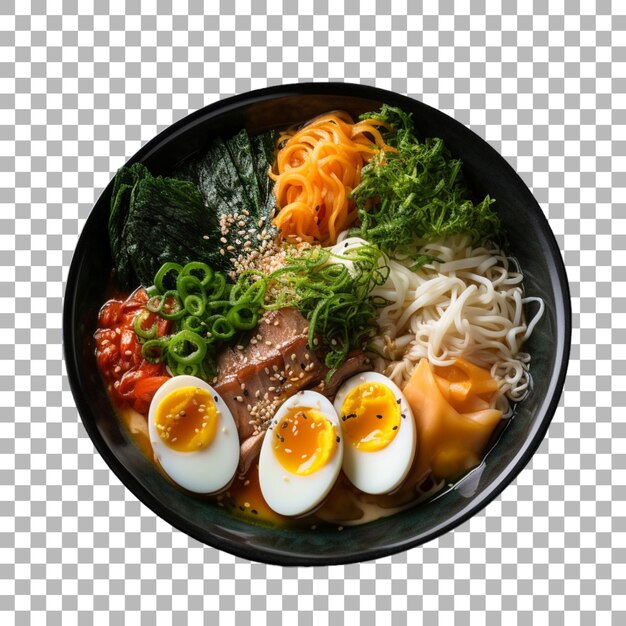 PSD ramen sur un fond transparent