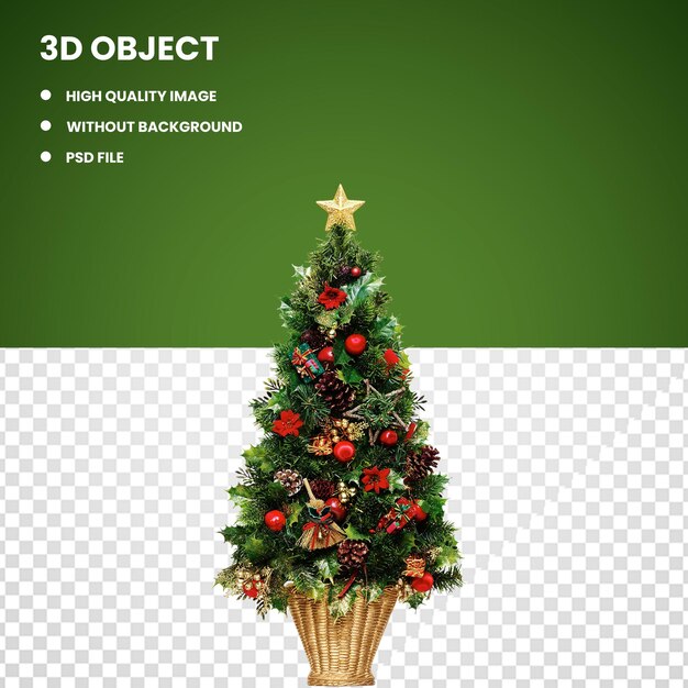 PSD ramo de arbol de navidad