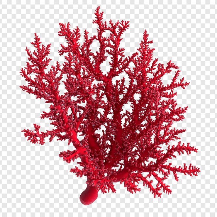PSD ramo de coral rojo