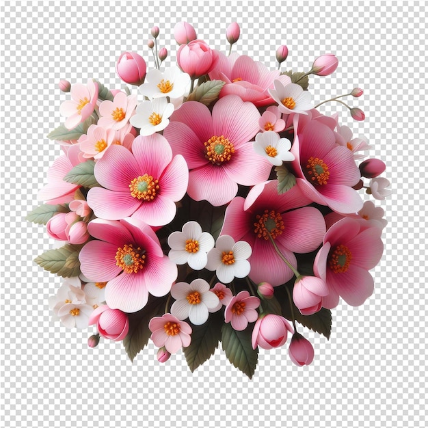 PSD un ramo de flores se muestra en una foto