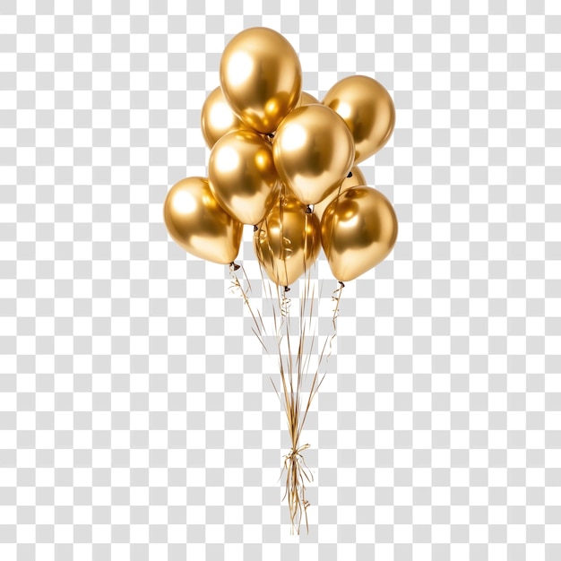 El ramo de globos de oro de PNG