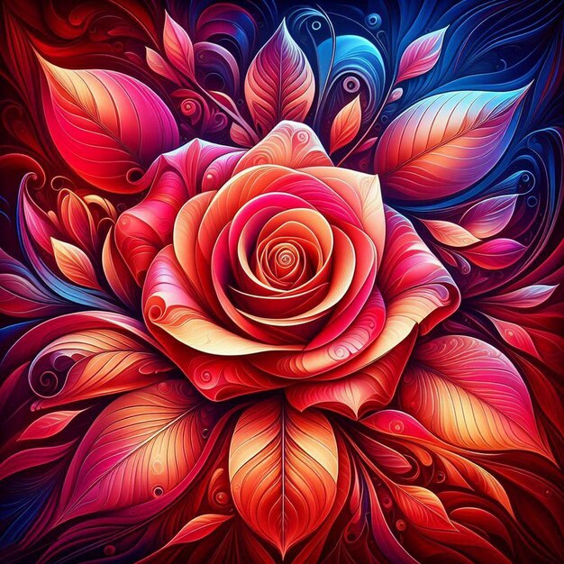 Ramo hiperrealista de rosas coloridas diseño de ilustración floral fondo transparente aislado