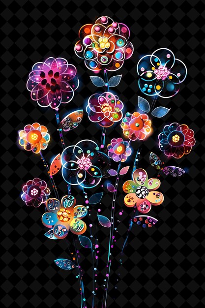 El ramo de Neon Cake Pop arreglado con fragmentos de Cake Pops Vib Color Neon Comida Bebida Colección Y2K