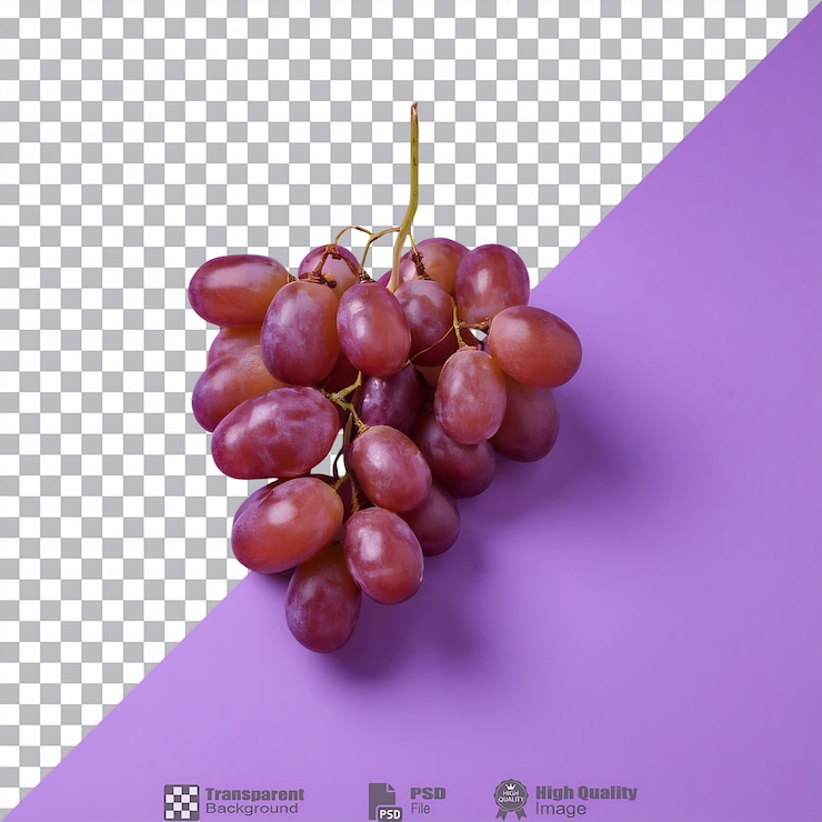 PSD ramo de uvas aislado