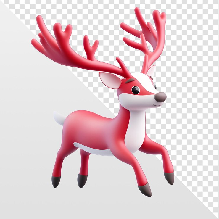 PSD rano de navidad de dibujos animados en 3d