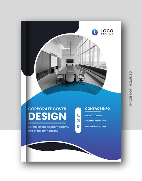 Rapporto annuale dell'azienda aziendale, brochure aziendale e design della copertina del libro