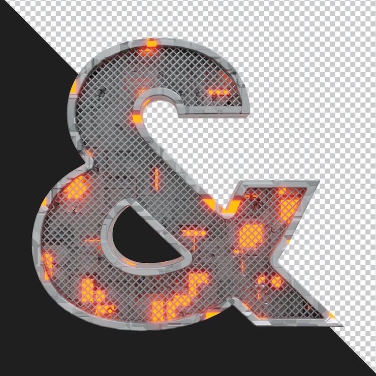 PSD rappresentazione 3d della lettera dell'alfabeto isolata