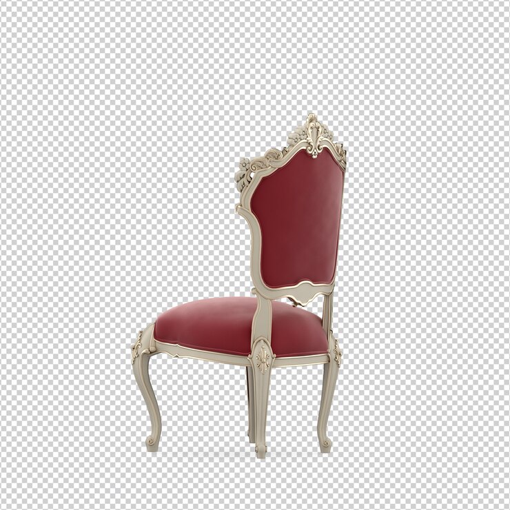 PSD rappresentazione isolata isometrica 3d della sedia