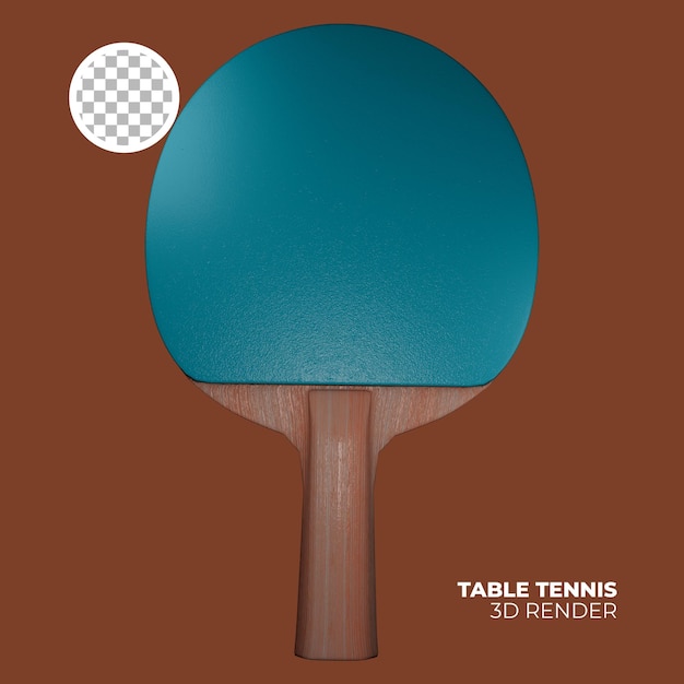 Raquetas de tenis de mesa de renderizado 3D