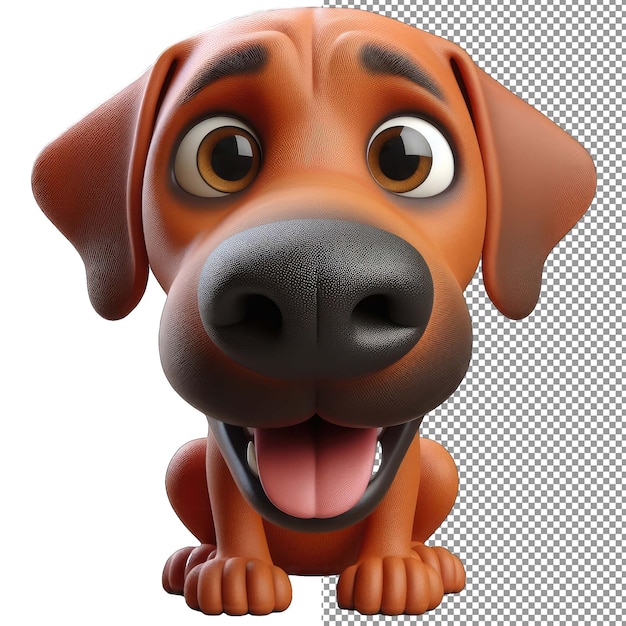 PSD rascal 3d adorável cão