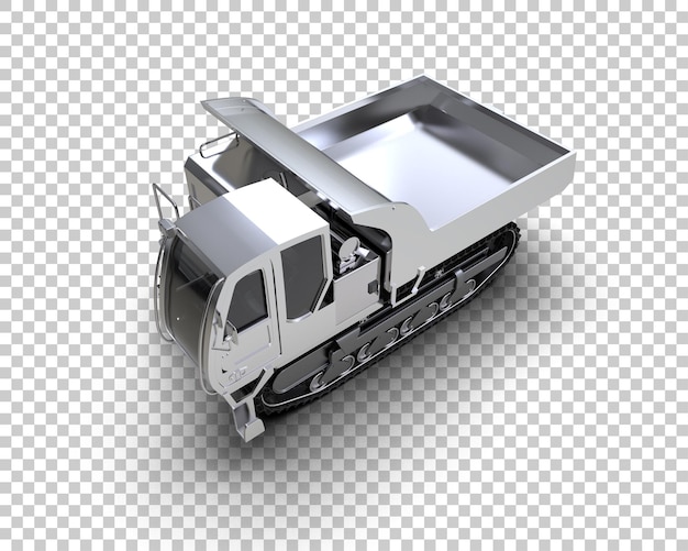 El rastreador está aislado en el fondo de la ilustración de renderización 3D