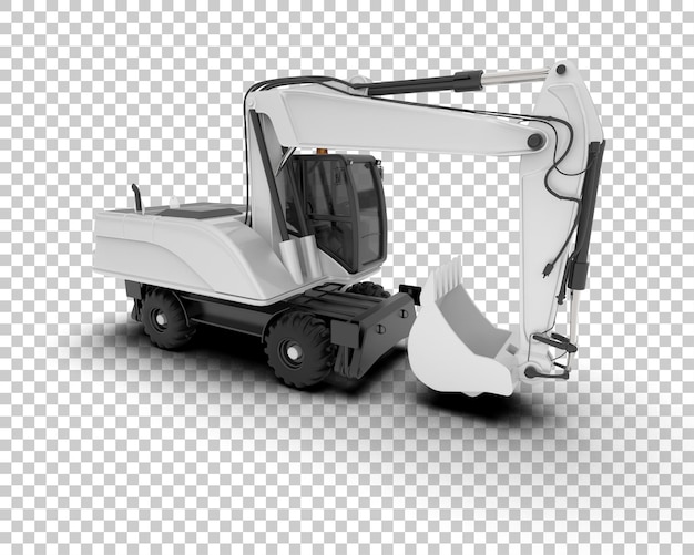 El rastreador está aislado en el fondo de la ilustración de renderización 3D