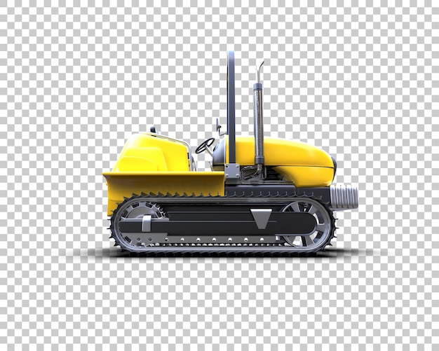 El rastreador está aislado en el fondo de la ilustración de renderización 3D