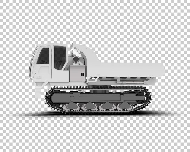 El rastreador está aislado en el fondo de la ilustración de renderización 3D