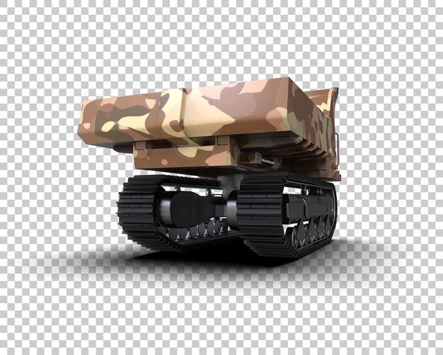 El rastreador está aislado en el fondo de la ilustración de renderización 3D