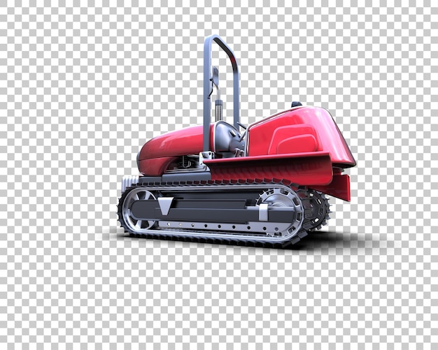 El rastreador está aislado en el fondo de la ilustración de renderización 3D