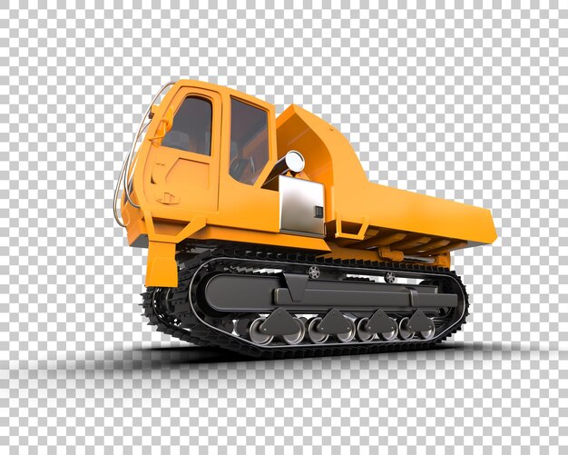 El rastreador está aislado en el fondo de la ilustración de renderización 3D