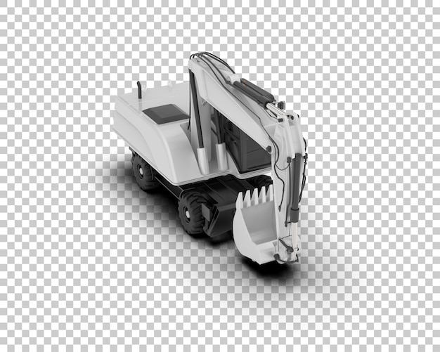 El rastreador está aislado en el fondo de la ilustración de renderización 3D