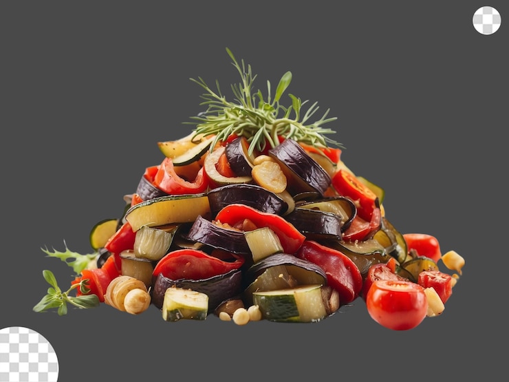 PSD ratatouille francés png transparente
