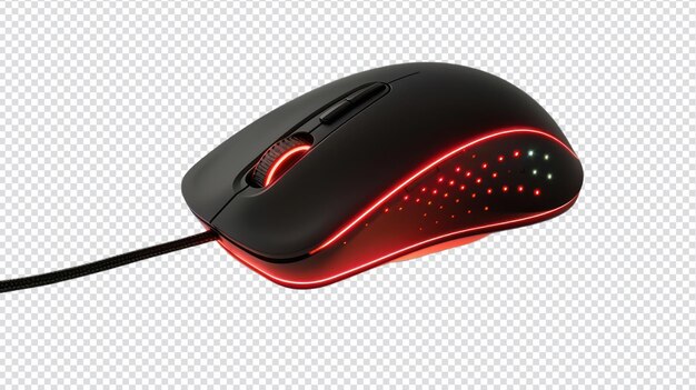 Ratón de computadora de alta calidad aislado en un fondo blanco para aplicaciones tecnológicas y de comercio electrónico