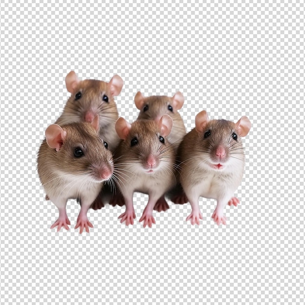 PSD ratos isolados em fundo branco