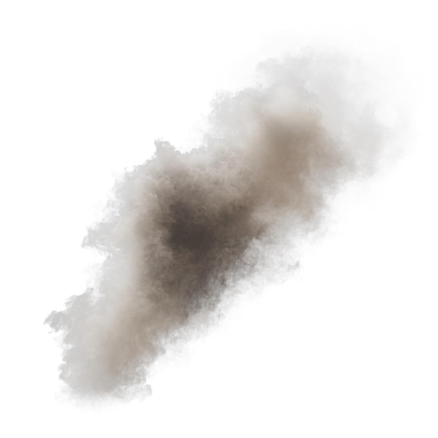 PSD rauch isolierter transparenter hintergrund 3d-rendering