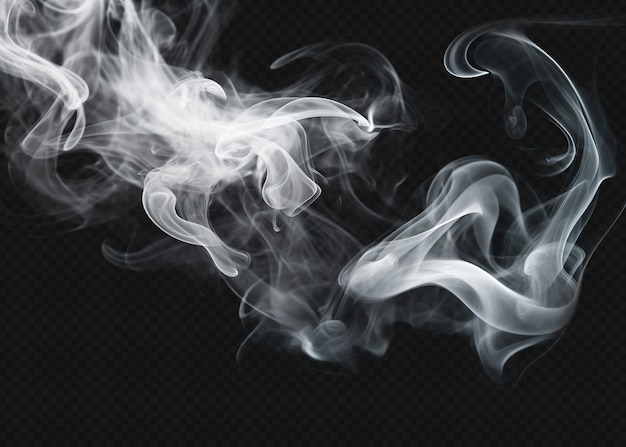 PSD rauch isolierter transparenter hintergrund