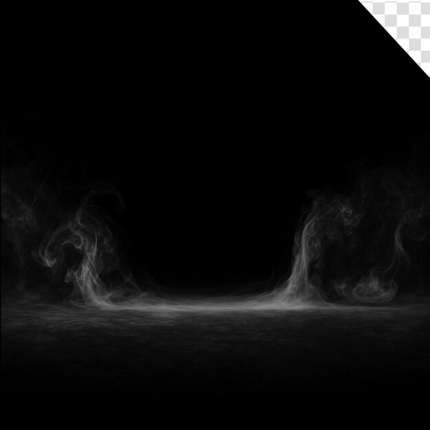 Rauch und Nebel in einer dunklen Szene