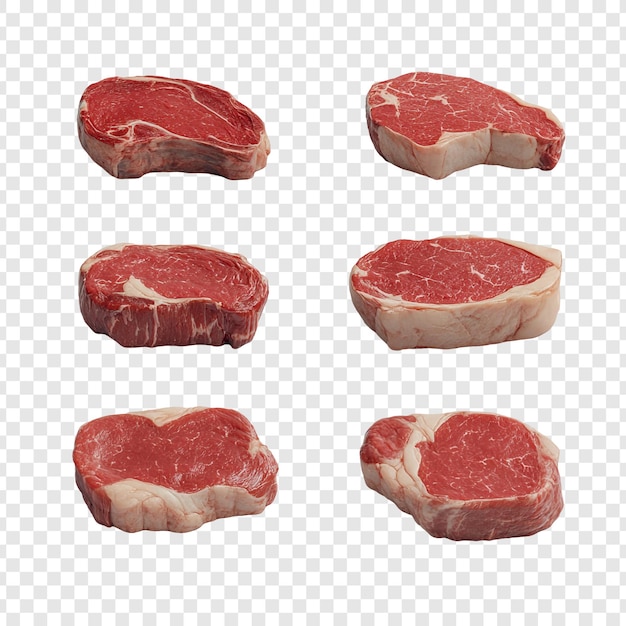 Raw Beef Steaks