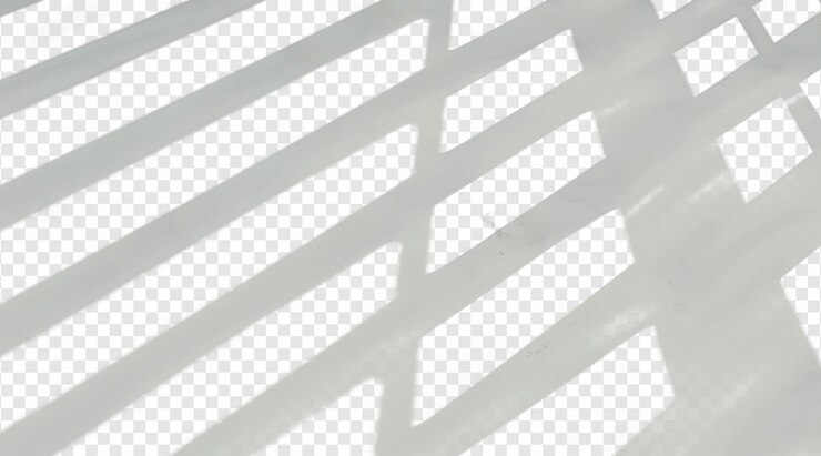 PSD rayas interiores superposición de sombra efecto de luz en fondo transparente