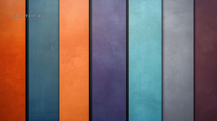 PSD las rayas verticales de la pared pintada de colores con textura