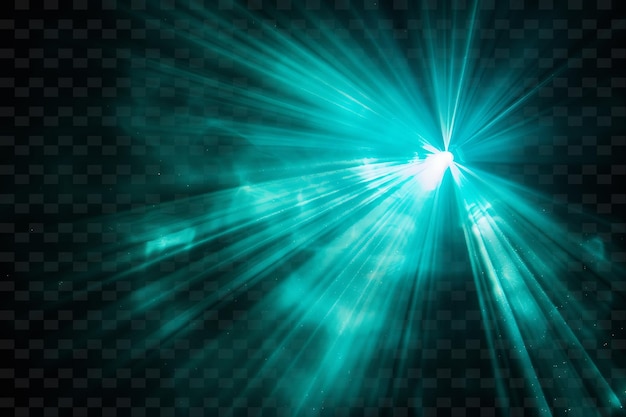 PSD les rayons lumineux png x avec lumière pénétrante et le néon médical bleu vert transparents des collections y2k
