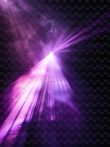 PSD rayos de luz refractados png con luz suave y violeta col místico neón transparente colecciones y2k