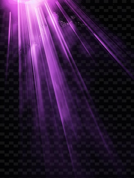 PSD rayos de luz refractados png con luz suave y violeta col místico neón transparente colecciones y2k