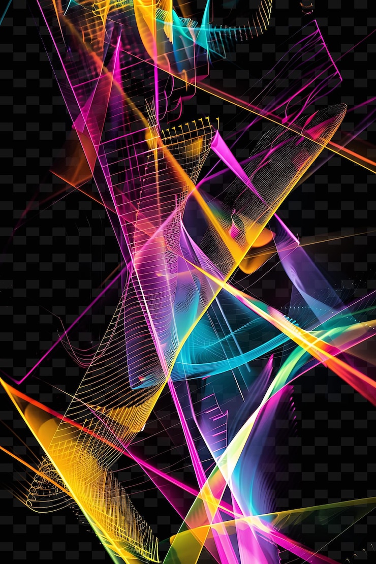 PSD rayos prismáticos con dispersión espectral vivo radiante evokin png diseño de efectos de luz de neón