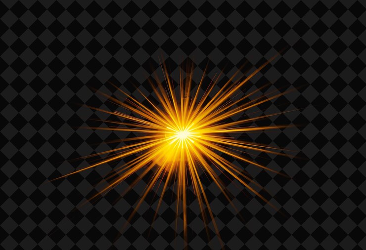 PSD los rayos solares irradian brillantemente mezclando el amarillo dorado y el fondo de neón inspirado en wa y2k