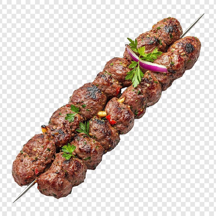 PSD realismo de carne de res png en fondo blanco