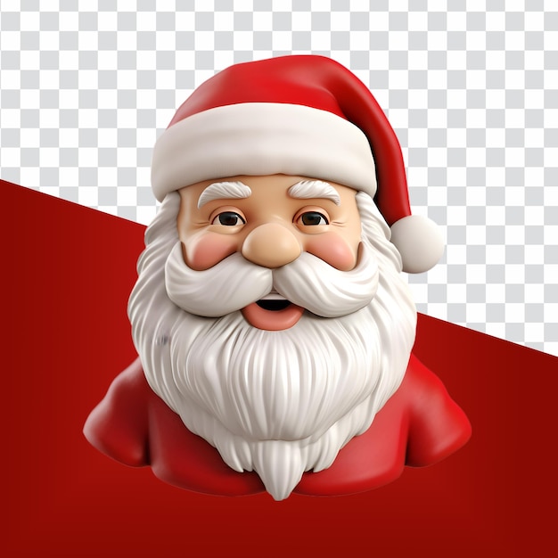 Realista 3D Santa Claus cabeza para sus celebraciones de Navidad y Año Nuevo