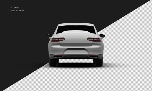 Realista Isolado Realista Cinzento Mate Sedã Luxo Elegante Carro da Cidade De Vista Atrás