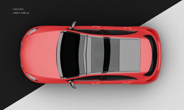 Realista Isolado Realista Matto Vermelho Esporte Moderno Elegante Carro da Cidade de cima