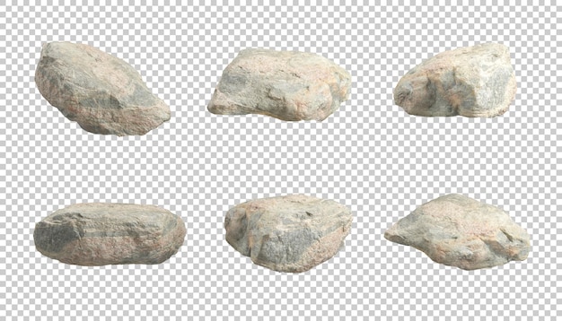 Realista natural motar piedra formas transparencia fondos 3d render