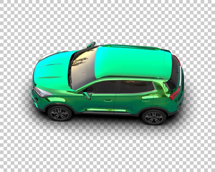 PSD realista suv aislado en el fondo ilustración de renderización 3d