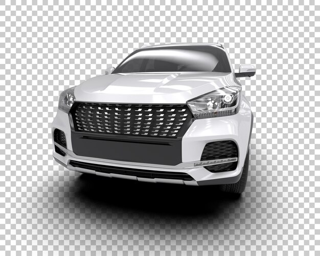 Realista SUV aislado en el fondo ilustración de renderización 3D