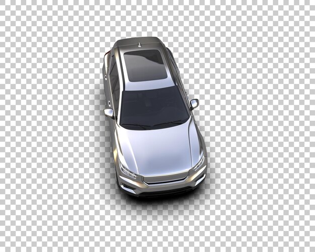 Realista SUV aislado en el fondo ilustración de renderización 3D