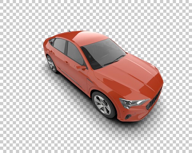 Realista SUV aislado en el fondo ilustración de renderización 3D