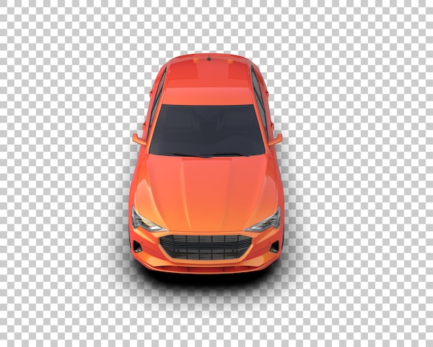 Realista SUV aislado en el fondo ilustración de renderización 3D