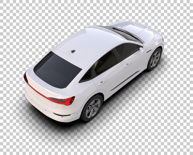 Realista SUV aislado en el fondo ilustración de renderización 3D