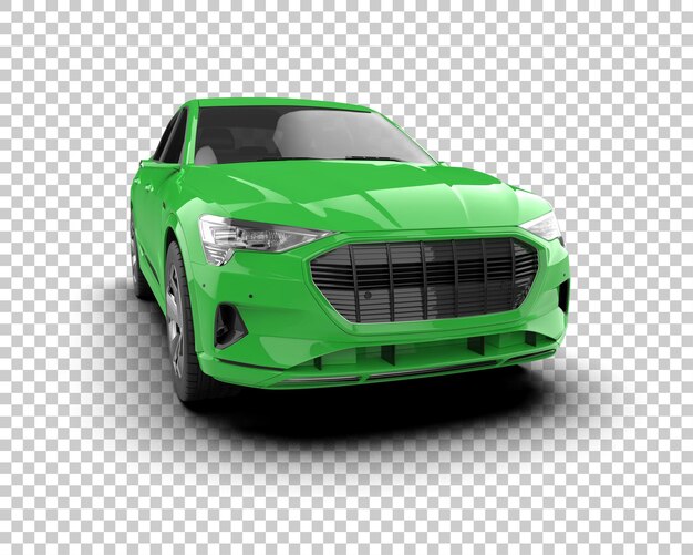 Realista SUV aislado en el fondo ilustración de renderización 3D